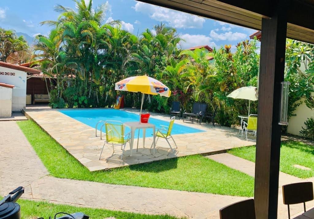 Casa c Piscina no Litoral Norte dentro do Condomínio Bertioga Exterior foto